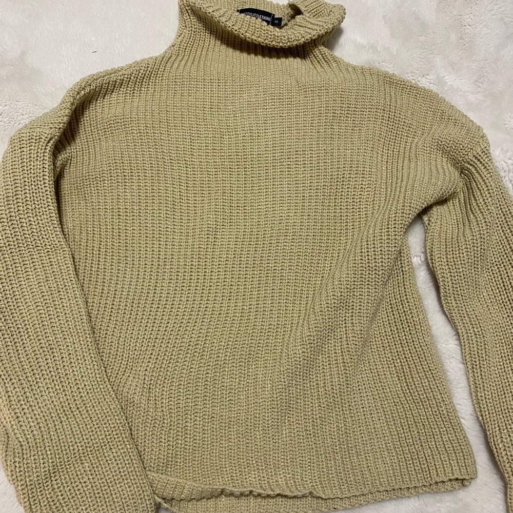 Pretty Little Thing Beige Sweater
